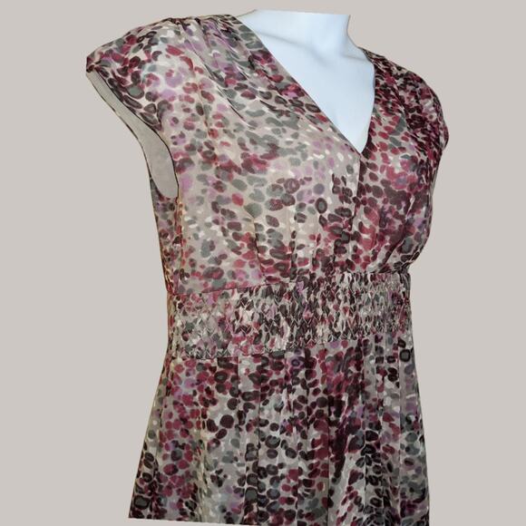 Organza Dress in Modern Watercolor Spots by Banana Republic - Picture 3 of 4